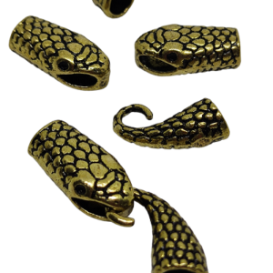 Paracord Aksesuar Klips Yılan Model B Bronz Renk - Görsel 2